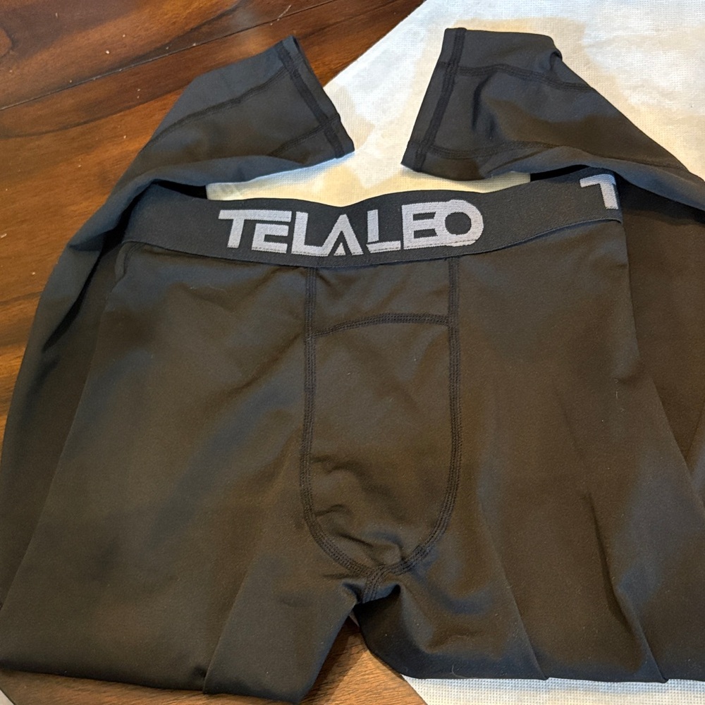 TelaLeo Stretch Ski or cold weather boys compression Leggings